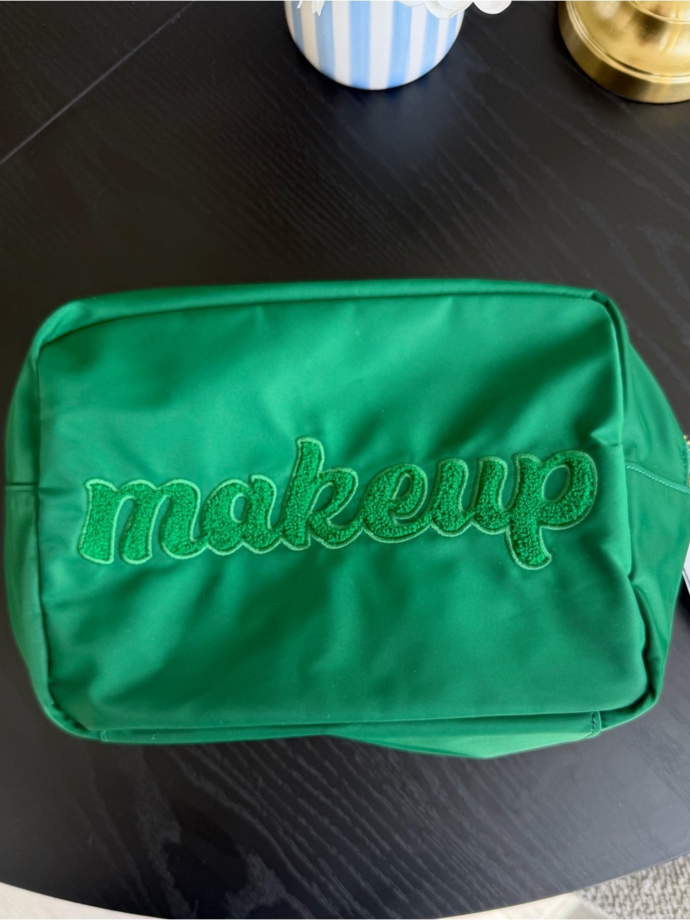 Stoney Clover Lane Emerald Green 'makeup' Cosmetic Pouch